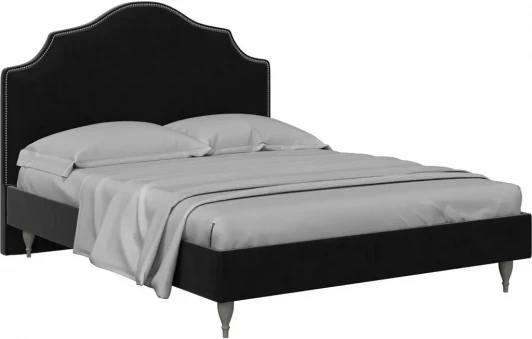 574953 Кровать Queen II Victoria L 1600 ОГОГО (арт.574953), (Ткань/Черный)