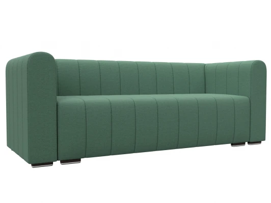 129984 Диван прямой Лига-073 (ДСП,Фанера/Пластик/Рогожка/Зеленый) Лига Диванов 129984