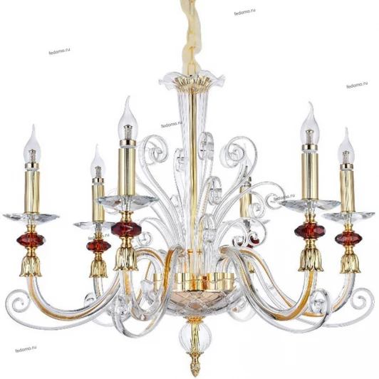CATARINA SP6 GOLD/TRANSPARENT-COGNAC Crystal Lux Catarina SP6 GOLD/TRANSPARENT-COGNAC