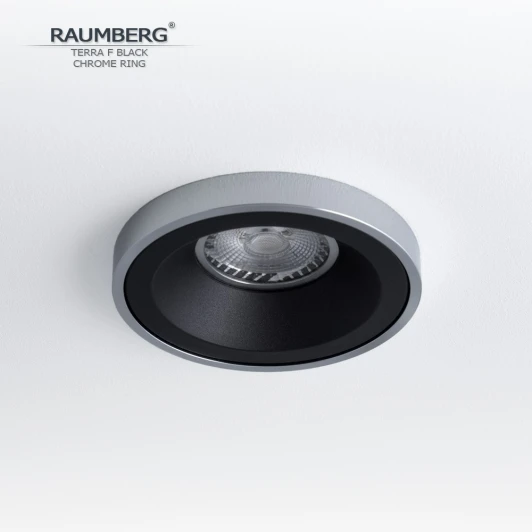TerraFBk\Ch Встраиваемый светильник Raumberg Terra F TerraFBk\Ch Black\Chrome
