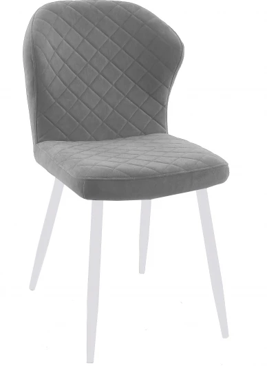 00-00063231 Стул 239М B22 GREY, ножки белые Dikline 00-00063231
