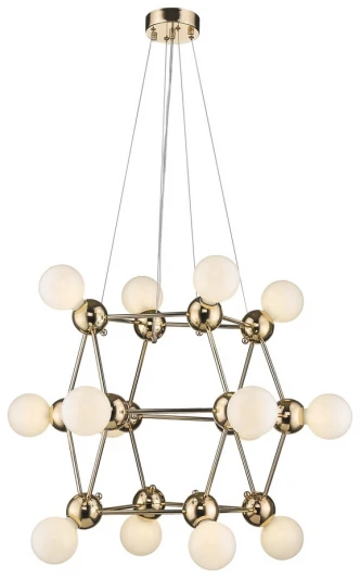 WE234.14.303 Подвесная люстра Wertmark Gitter WE234.14.303 (220V, на тросе, шарики, молекулы)