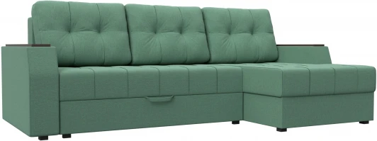 123555 Диван угловой Эмир БС правый угол (Зеленый/Рогожка) Лига Диванов арт.123555