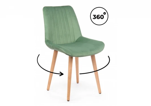 632417 Стул деревянный Седа 360 фисташковый (zd 651) / светлое дерево np 632417