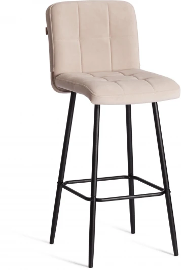 24911 Барный стул Medeo/Медео Tetchair (Металл,Велюр/Бежевый) арт.24911