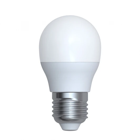 LED-G45-6W/4000K/E27/FR/RA95 PLK01WH Лампочка светодиодная шар белая E27 6W 4000K Uniel LED-G45-6W/4000K/E27/FR/RA95 PLK01WH