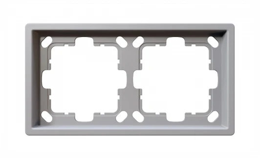 FD1002PWM Рамка на 2 поста (белый матовый) Jasmart FD FD1002PWM