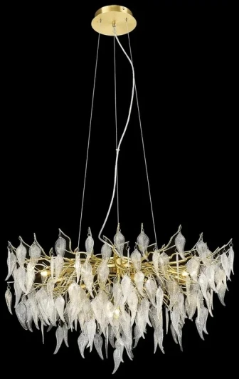 WE182.12.403 Подвесная люстра Wertmark Daniela WE182.12.403 (220V, на тросе, листья, ветки)