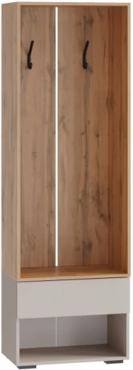 615369 Прихожая Woodville Роут 0,6 м кашемир / дуб вотан арт.615369