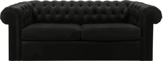 344557 Диван Chesterfield ОГОГО (арт.344557), (Ткань/Черный)