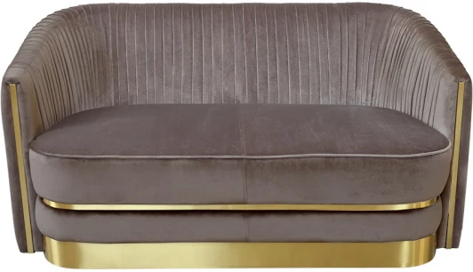 87YY-1890-2 BRN Диван Garda Decor 87YY-1890-2 BRN (Золото/Серо-коричневый)