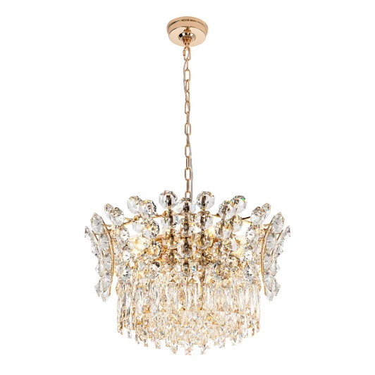 ML.7550.16 GD Подвесная люстра хрустальная Modelux MODELUX ML.7550.16 GD