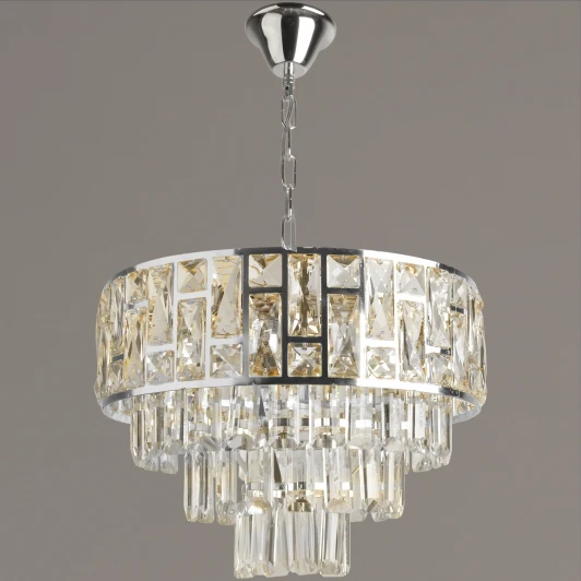 08304-0.4-08 CR Подвесная люстра хрустальная Reluce 08304-0.4-08 CR (220V, на цепи)