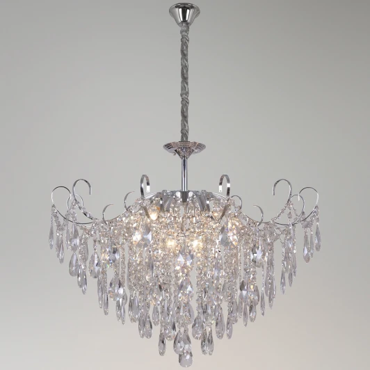 66760-0.4-800 MX CH Подвесная люстра хрустальная Reluce 66760-0.4-800 MX CH