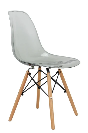 FR 0045 Стул Eames прозрачный серый