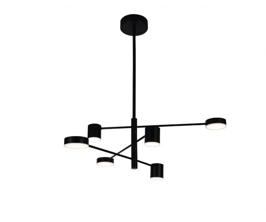 07650-6D,19(3000K) Потолочная люстра на штанге диммируемая с пультом Kink Light Мекли 07650-6D,19(3000K)