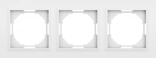 DEW21333 Рамка 3-я, Wave матовый белый Donel A07 DEW21333