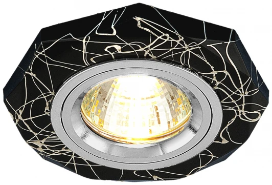 2040 MR16 BK/SL черный/серебро Встраиваемый точечный светильник Elektrostandard 2040 MR16 BK/SL черный/серебро