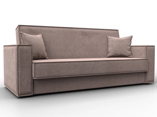 127455 Диван-книжка Куба (ДСП,ЛДСП/Пластик/Велюр/Бежевый) Лига Диванов 127455