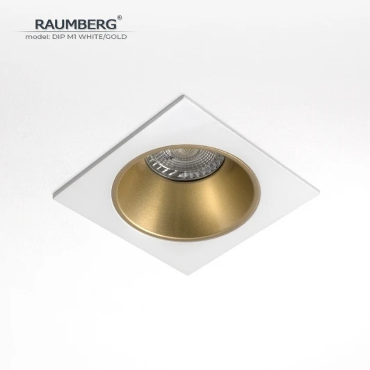 DipM1Wh/Gd Встраиваемый светильник Raumberg DIP M1 White/Gold