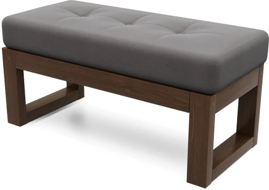 21848 Банкетка Arsko Амбер орех серый велюр