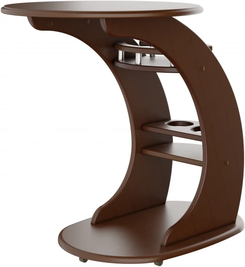 008626 Стол придиванный Люкс орех Л от фабрики Mebelik