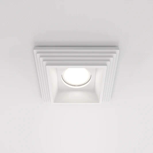 DL005-1-01-W Встраиваемый светильник Gyps Modern GU10 1x35Вт Maytoni Technical DL005-1-01-W (220V)