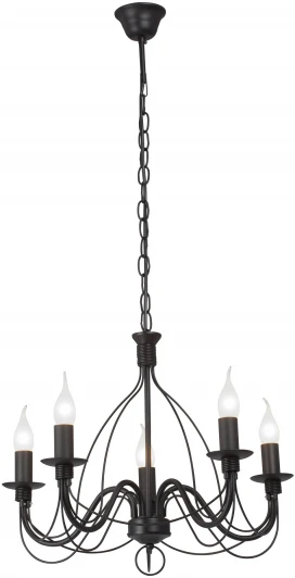 V18670-1/5 Подвесная люстра Vitaluce V18670-1/5 (220V, на цепи, свеча)