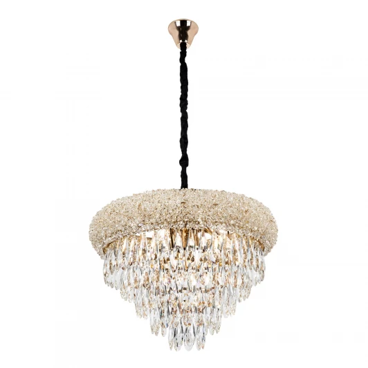 ML.2308.600 GD Подвесная люстра хрустальная Modelux MODELUX ML.2308.600 GD