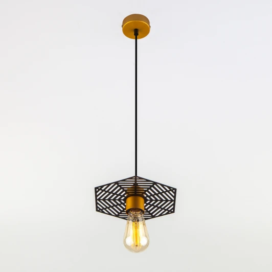 50167/1 бронза / черный Подвесной светильник Eurosvet Creto 50167/1 бронза/черный