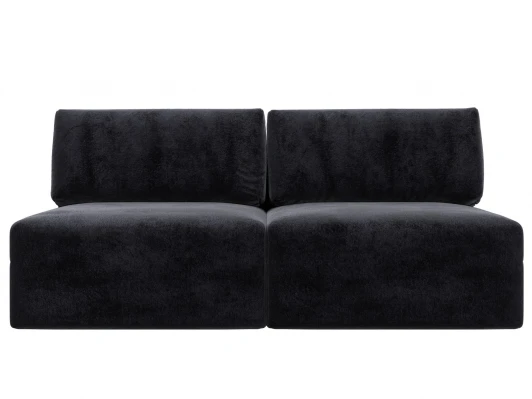 129459 Диван прямой модульный Лига-060 НПБ (ЛДСП,Брус,Фанера/Пластик/Велюр/Темно-серый) Лига Диванов 129459