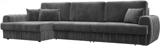 129306L Диван угловой Лига-057 НПБ Лонг угол левый Лига Диванов (Велюр) арт.129306L