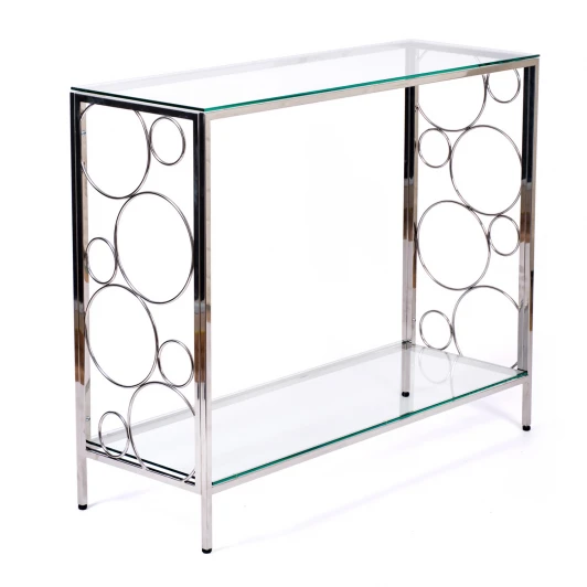 2031-CC clear Консольный стол AllConsoles 2031-CC clear зеркальный хром