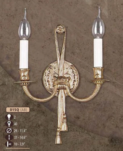 015Q/2 AB Бра Riperlamp 015Q 015Q/2 AB