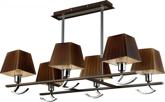 432-06-17 chrome + wengue Потолочная люстра N-Light 432 432-06-17 chrome + wengue