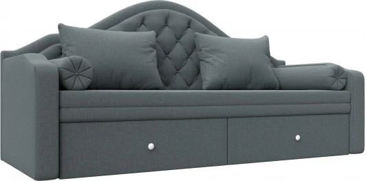 122430 Диван детский прямой Сойер (Серый/Рогожка) Лига Диванов арт.122430