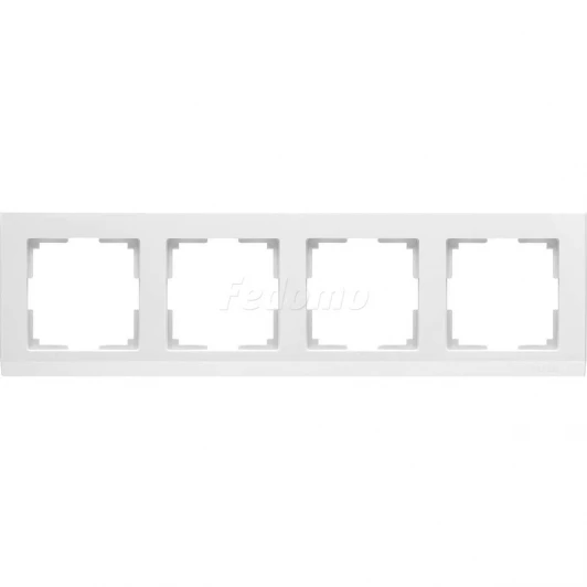 WL04-Frame-04-white Рамка на 4 поста Werkel Stark, белый