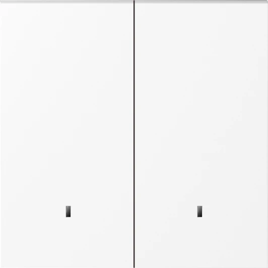 DS28503 Клавиша 2-я с подсветкой, глянцевый белый Donel S08 DS28503