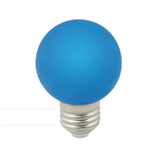 LED-G60-3W/BLUE/E27/FR/С Лампочка светодиодная шар синяя E27 3W Volpe LED-G60-3W/BLUE/E27/FR/С