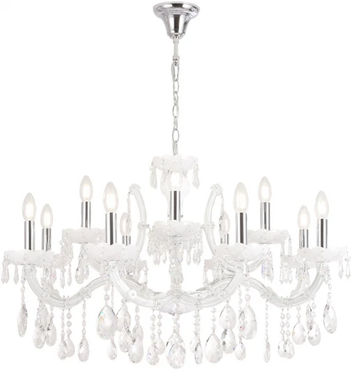 BLANCA re SP12 Подвесная люстра Crystal Lux BLANCA re SP12 (220V, подвески, на цепи, подсвечник, свеча)