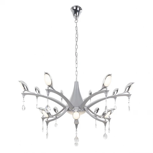 385/16-LEDSilver Подвесная люстра IDLamp Uccelli 385/16-LEDSilver