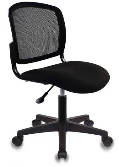 CH-1296NX/BLACK Кресло Бюрократ CH-1296 черный TW-01 сиденье черный 15-21 сетка/ткань крестовина пластик
