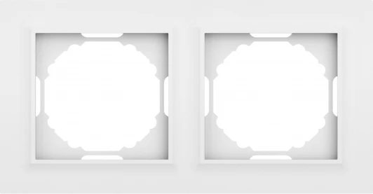 DEW21233 Рамка 2-я, Wave матовый белый Donel A07 DEW21233