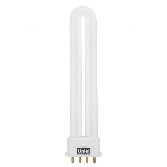 ESL-PL-9/4000/2G7 картон Лампочка энергосберегающая трубка белая 2G7 9W 4000K Uniel ESL-PL-9/4000/2G7
