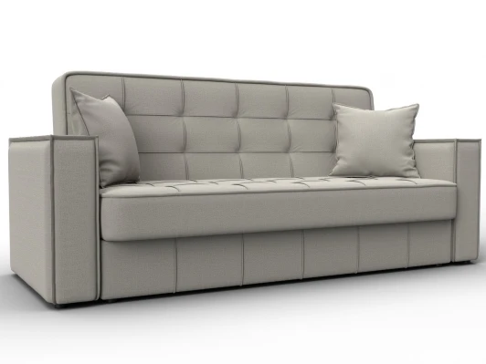 129830 Диван-книжка Лига-068 (ДВП,Дерево/Пластик/Рогожка/Бежевый) Лига Диванов 129830