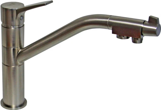 ZR 401 KF  SATIN Смеситель Zorg Sanitary ZR 401 KF satin для кухонной мойки