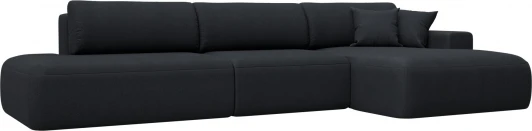 127758 Диван угловой Лига-036 НПБ Модерн Лонг правый угол Лига Диванов (Замша) арт.127758