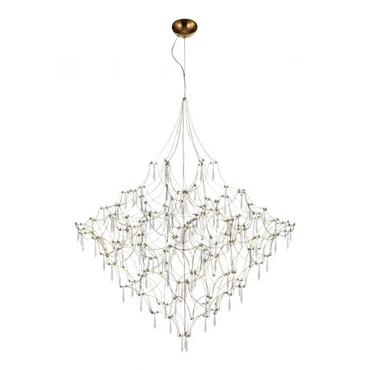 SL6601.203.114 Подвесная люстра светодиодная ST Luce Граветта SL6601.203.114 Золотистый/Прозрачный LED 114*0,5W 3000K