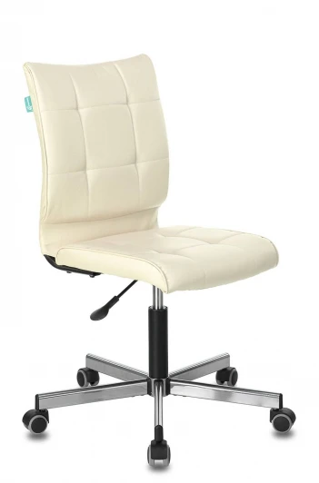 УТ000002996 Кресло Бюрократ CH-330M/BEIGE без подлокотников бежевый искусственная кожа крестовина металл Stool Group арт.УТ000002996