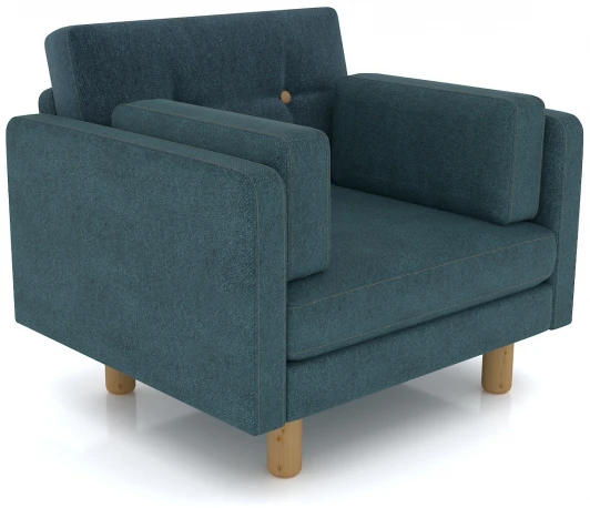 19461 Кресло Arsko Ингвар голубой велюр